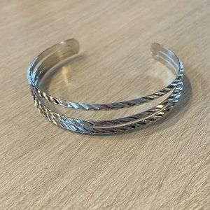 Silver Stacked Bracelet